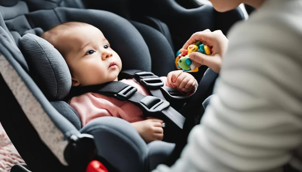 familiarizar o bebê com a cadeirinha